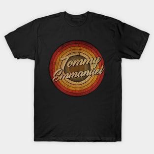 arjunthemaniac, circle retro faded Tommy Emmanuel T-Shirt